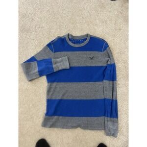 Retro American Eagle Outfitters Vintage Fit Thermal Shirt Waffle Knit Mens M